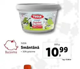 Lidl TUDIA Smântână Ofertă