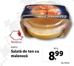 Lidl BONITO Salată de ton cu maioneză Ofertă