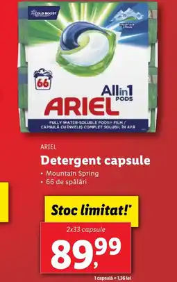 Lidl ARIEL Detergent capsule Ofertă