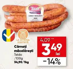 PROFI Cârnaţi măcelǎreşti Teldo Ofertă
