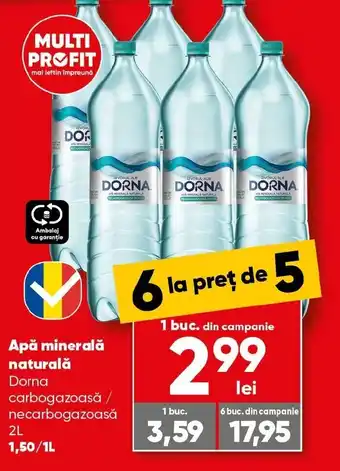 PROFI Apă minerală naturală Dorna Ofertă