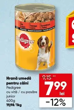Hrană umedă pentru câini Pedigree