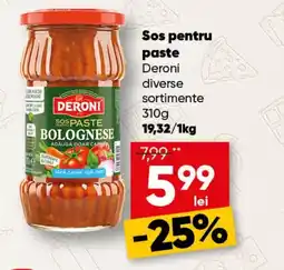 PROFI Sos pentru paste Deroni Ofertă