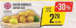 Mega Image GUSTURI ROMÂNEŞTI CARTOFI ALBI Ofertă