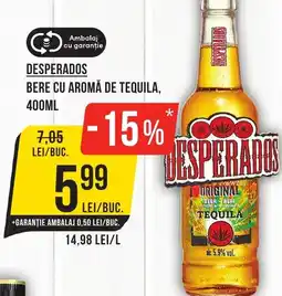Mega Image DESPERADOS BERE CU AROMĂ DE TEQUILA, 400ML Ofertă