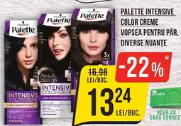 PALETTE INTENSIVE COLOR CREME VOPSEA PENTRU PĂR, DIVERSE NUANŢE