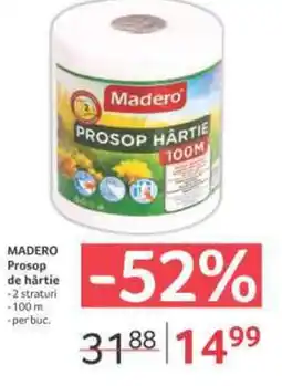 Selgros MADERO Prosop de hårtie Ofertă