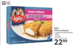 IGLO File de cod pane