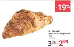 Selgros LA LORRAINE Croissant cu unt și alune Ofertă
