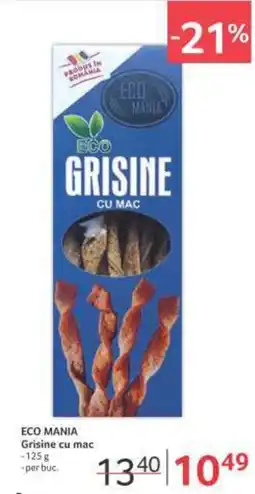 ECO MANIA Grisine cu mac