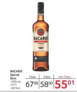 Selgros BACARDI Spiced Rom Ofertă