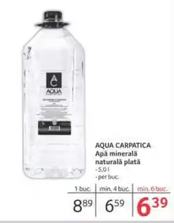 Selgros AQUA CARPATICA Apă minerală naturală plată Ofertă