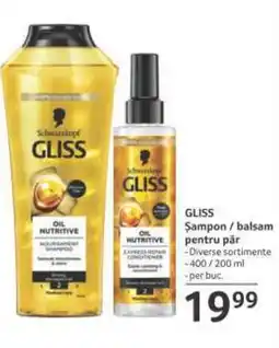 Selgros GLISS Șampon / balsam pentru păr Ofertă