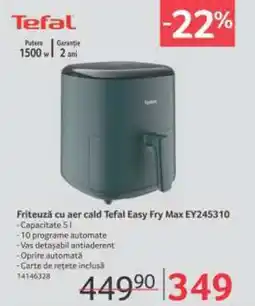 Selgros Friteuză cu aer cald Tefal Easy Fry Max EY245310 Ofertă