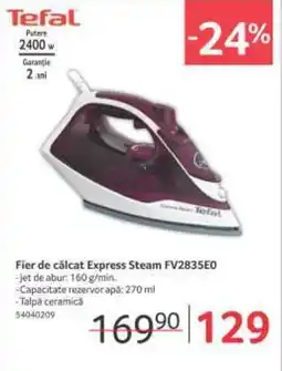 Selgros Fier de călcat Express Steam FV2835E0 Ofertă