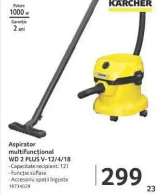 Selgros Aspirator multifuncțional WD 2 PLUS V-12/4/18 Ofertă
