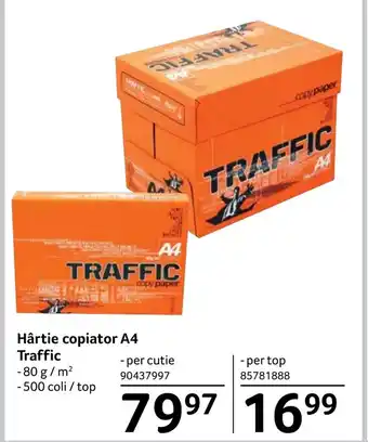 Selgros Hârtie copiator A4 Traffic Ofertă