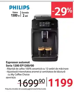 Selgros Espressor automat Seria 1200 EP1200/00 Ofertă