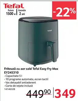 Selgros Friteuză cu aer cald Tefal Easy Fry Max EY245310 Ofertă