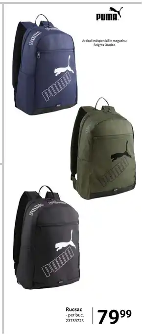 Selgros Rucsac Ofertă