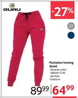 Selgros Pantaloni trening damǎ Ofertă