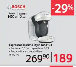 Selgros Espressor Tassimo Style TAS1104 Ofertă