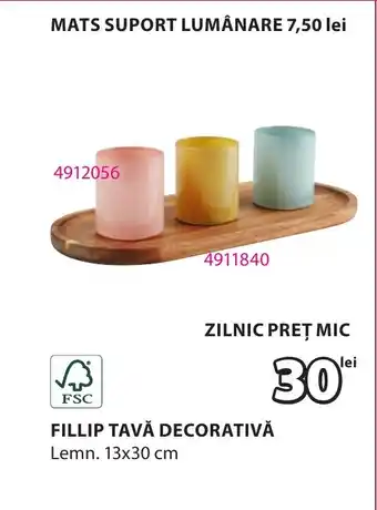 JYSK FILLIP TAVĂ DECORATIVĂ Ofertă