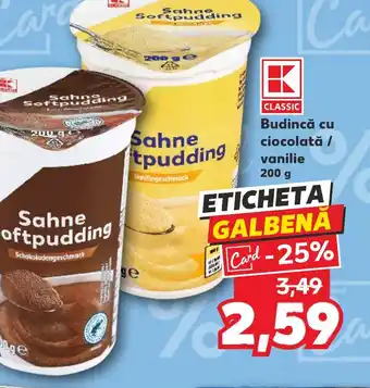 Kaufland Budincă cu ciocolată / vanilie Ofertă