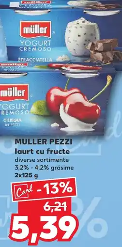 Kaufland MULLER PEZZI laurt cu fructe Ofertă