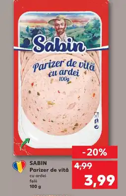 Kaufland SABIN Parizer de vită Ofertă