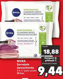Kaufland NIVEA Şerveţele demachiante Ofertă