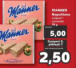 Kaufland MANNER Napolitane Ofertă