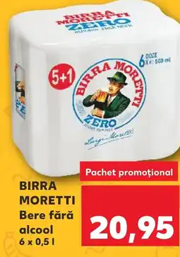Kaufland BIRRA MORETTI Bere fără alcool Ofertă