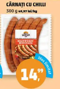Penny CÂRNAŢI CU CHILLI Ofertă