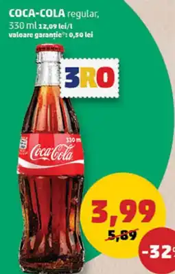 Penny COCA-COLA regular, 330 ml Ofertă