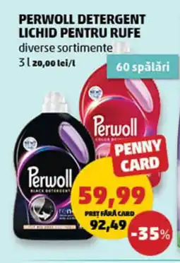 Penny PERWOLL DETERGENT LICHID PENTRU RUFE Ofertă
