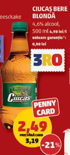 Penny CIUCAS BERE BLONDA Ofertă