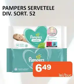 Unicarm PAMPERS SERVETELE DIV. SORT. 52 Ofertă