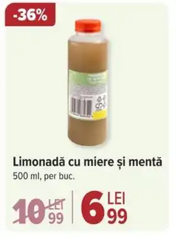 Carrefour Limonadă cu miere și mentă Ofertă