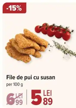 Carrefour File de pui cu susan Ofertă