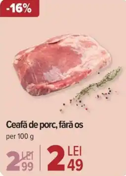 Carrefour Ceafă de porc, fără os Ofertă