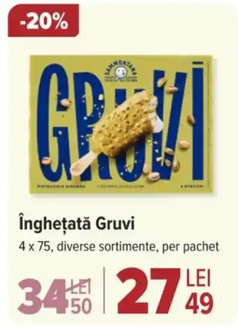 Carrefour îngheţată Gruvi Ofertă