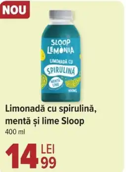 Carrefour Limonadă cu spirulină, mentă şi lime Sloop Ofertă