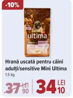 Carrefour Hrană uscată pentru câini adulţi/sensitive Mini Ultima Ofertă