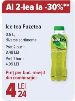 Carrefour Ice tea Fuzetea 0.5L Ofertă