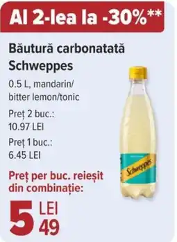 Băutură carbonatată Schweppes 0.5L