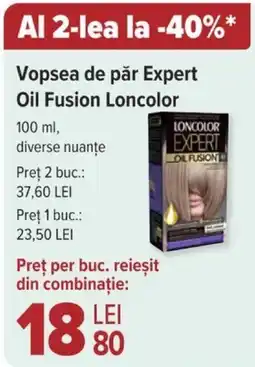 Carrefour Vopsea de păr Expert Oil Fusion Loncolor Ofertă