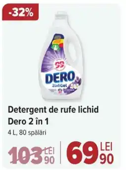 Carrefour Detergent de rufe lichid Dero 2 în 1 Ofertă