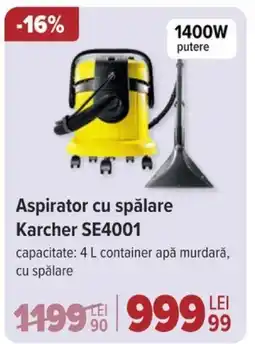 Carrefour Aspirator cu spălare Karcher SE4001 Ofertă