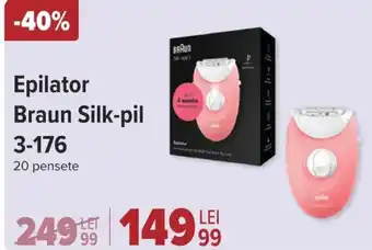 Carrefour Epilator Braun Silk-pil 3-176 Ofertă